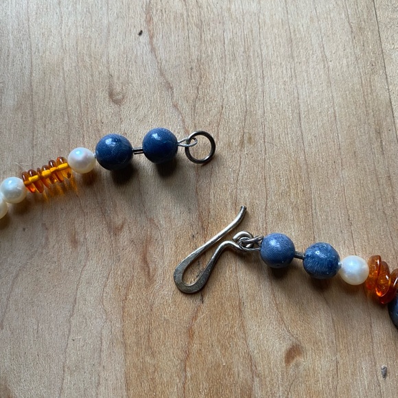 Stone Multimedia Layered Necklace - Picture 4 of 4